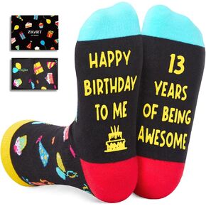 Zmart Gifts for Teenage Boys Girls Funny Gifts for Teens, Gifts for 13 Year Olds 13th Birthday, Cool Crazy Socks for Teens