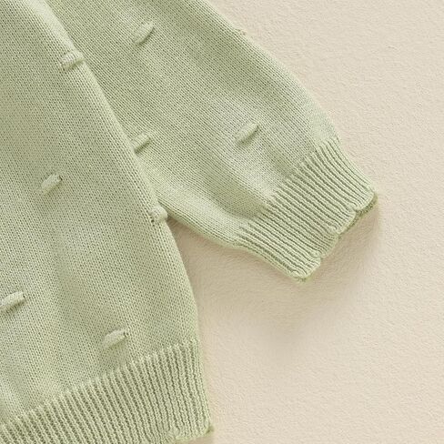 سترة صوفية للأطفال الصغار والبنات والأولاد بأكمام طويلة وأزرار لأعلى، سويت شيرت لطيف، ملابس دافئة للرضع في الخريف والشتاء in Kuwait