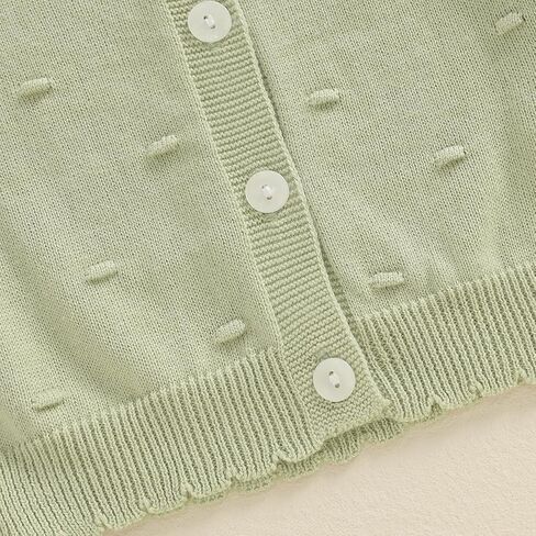 سترة صوفية للأطفال الصغار والبنات والأولاد بأكمام طويلة وأزرار لأعلى، سويت شيرت لطيف، ملابس دافئة للرضع في الخريف والشتاء in Kuwait