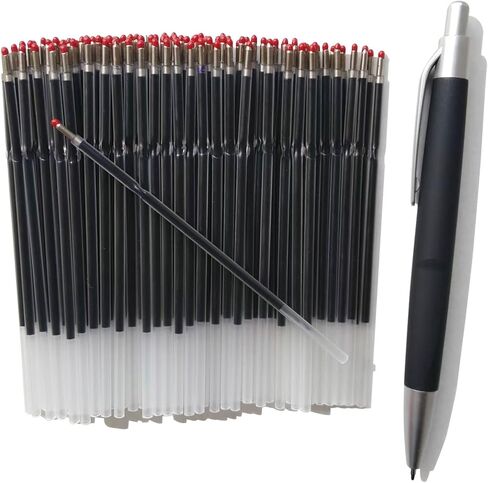100 Pcs 0.7 mm Ballpoint Pen Refills,Retractable Ballpoint Pen Refills Blue Ink,Smooth Writing Pen Refills 4.2 inch/107mm for Ball Point Pens Office School Supplies (Blue) in Saudi Arabia