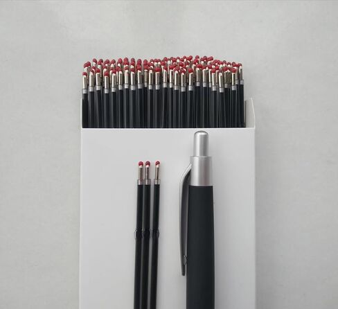100 Pcs 0.7 mm Ballpoint Pen Refills,Retractable Ballpoint Pen Refills Blue Ink,Smooth Writing Pen Refills 4.2 inch/107mm for Ball Point Pens Office School Supplies (Blue) in Saudi Arabia
