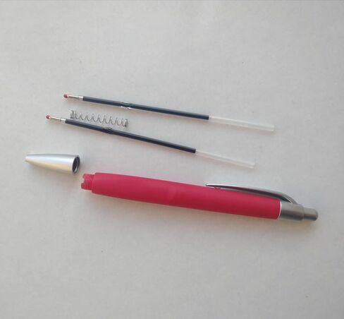 100 Pcs 0.7 mm Ballpoint Pen Refills,Retractable Ballpoint Pen Refills Blue Ink,Smooth Writing Pen Refills 4.2 inch/107mm for Ball Point Pens Office School Supplies (Blue) in Saudi Arabia