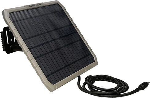 Stealth Cam Sol-Pak 5000mAh Lithium-Ion Solar Battery for 12V DC Jack with LED-Indicator, Adjustable T–Swivel Brackets, and USB-Charging Port in Saudi Arabia