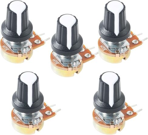WH148 Type B10K Ohm Linear Taper Rotary Potentiometer Panel Pot 3 Pin 5Pcs in Saudi Arabia