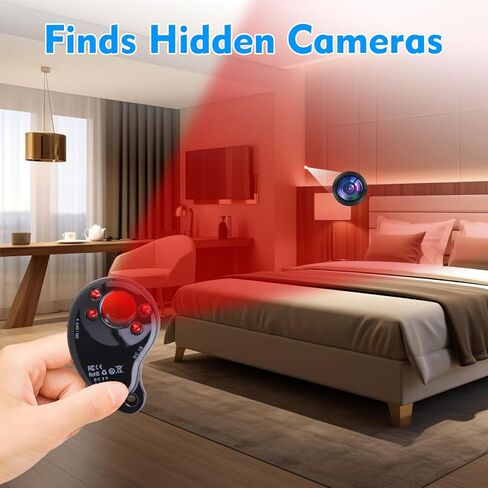 JMDHKK M8000 Hidden Camera Detector, Bug Detector,Camera Finder, Signal Detector for Hotels, Travels, Vehicles, Offices, Public Fitting Rooms (Black) in Saudi Arabia