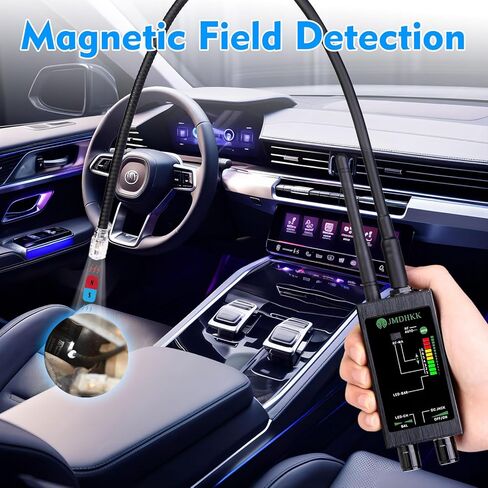 JMDHKK M8000 Hidden Camera Detector, Bug Detector,Camera Finder, Signal Detector for Hotels, Travels, Vehicles, Offices, Public Fitting Rooms (Black) in Saudi Arabia