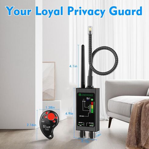 JMDHKK M8000 Hidden Camera Detector, Bug Detector,Camera Finder, Signal Detector for Hotels, Travels, Vehicles, Offices, Public Fitting Rooms (Black) in Saudi Arabia