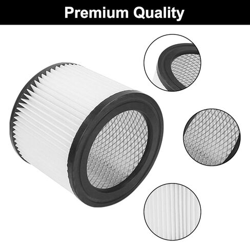 عبوتان من مرشحات استبدال HEPA 90398 لـ Shop-Vac 9039800، 903-98، 903-98-00 مرشح خرطوشة صغيرة من النوع AA الرطب/الجاف مع 6 عبوات 90585 مرشح كم إسفنجي، يناسب معظم 4 جالون وأقل فراغًا in Kuwait