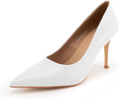 heelchic 3 Inch Stiletto Pumps Heels for Women Pointed Toe High Heels Slip-on Closed Toe Work Wedding Dress Pumps in Saudi Arabia