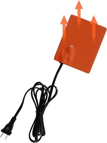 2PCS محرك كتلة سخان النفط عموم لوحة سخان مع الحرارة 120V 150W 4 × 5 بوصة 3M ذاتية اللصق سطح معدني مقياس كتلة المحرك وسادة التدفئة سيليكون مع سلك طاقة طويل 68 بوصة in Saudi Arabia