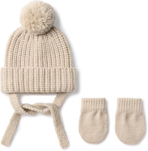 Baby Toddler Winter Hat Gloves,Kids Wool Warm Knitted Hat Gloves for Baby Girls Boys Beanie Cap in Saudi Arabia