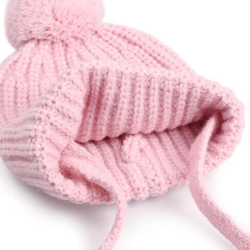 Baby Toddler Winter Hat Gloves,Kids Wool Warm Knitted Hat Gloves for Baby Girls Boys Beanie Cap in Saudi Arabia