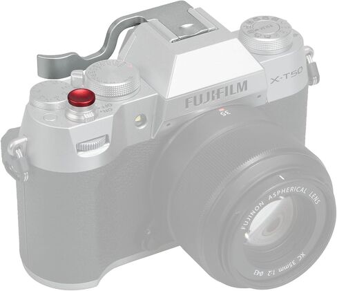 مقبض إبهام معدني لكاميرا Fuji Fujifilm XT50 XT5 XT4 XT3 XT30 XT2 XT20 XT10 ملحقات قبضة اليد للأحذية الساخنة (فضي) in Kuwait