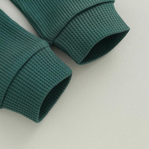 NZNDSHD طفل رضيع ملابس الخريف الهراء متماسكة التباين اللون ملابس طويلة الأكمام البلوز بلوزات جيوب فستان أطفال مع سروال داخلي in Kuwait