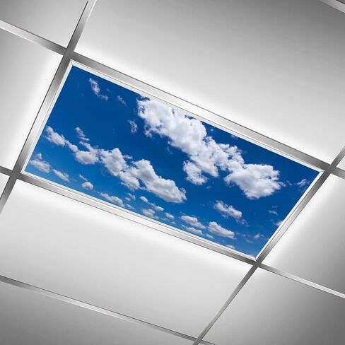 2 Pack Fluorescent Light Cover for Classroom,Tree and Rainbow Ceiling Decorative Film Filter,Eliminate Harsh Glare Causing Eyestrain and Headaches in Saudi Arabia