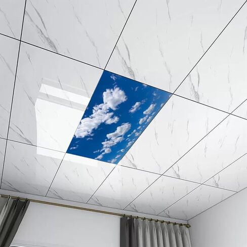 2 Pack Fluorescent Light Cover for Classroom,Tree and Rainbow Ceiling Decorative Film Filter,Eliminate Harsh Glare Causing Eyestrain and Headaches in Saudi Arabia