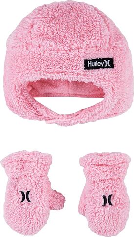 Hurley unisex-baby Beanie and Mittens Set in Saudi Arabia