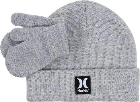 Hurley unisex-baby Beanie and Mittens Set in Saudi Arabia