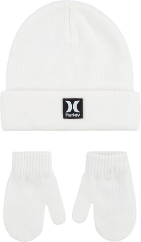 Hurley unisex-baby Beanie and Mittens Set in Saudi Arabia