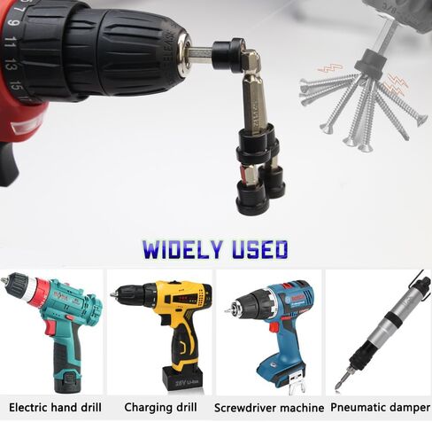 5pcs Premium Magnetic Drywall Screw Setter - PH2 Bits for Plasterboard Sheetrock Screw 1/4 Inch Hex Shank Positioning Bit Batch Head with 60mm Extension Socket Drill Bit Holder in Saudi Arabia