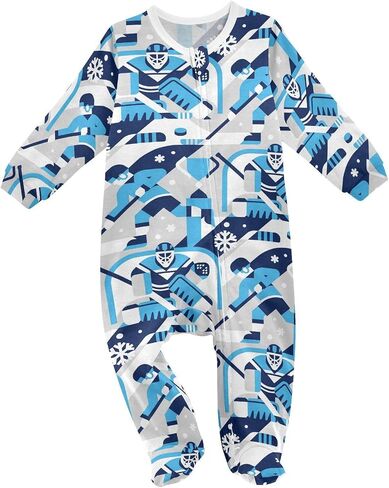 Dussdil Baby One-Piece Footies Newborn Rompers Pajamas Cotton Footed Pjs for Sleep Play Boys Girls in Kuwait