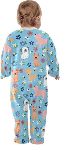 Dussdil Baby One-Piece Footies Newborn Rompers Pajamas Cotton Footed Pjs for Sleep Play Boys Girls in Kuwait