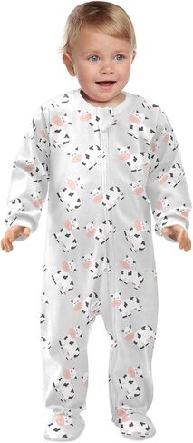 Dussdil Baby One-Piece Footies Newborn Rompers Pajamas Cotton Footed Pjs for Sleep Play Boys Girls in Kuwait