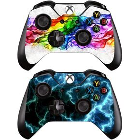 [2PCS] Whole Body Vinyl Sticker Decal Cover Skin for Xbox One Controller - 2pcs. Combination