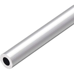 TOP-VIGOR 1Pc 6063 Aluminum Round Tube, 4mm OD 3mm ID 300mm Length Seamless Aluminum Straight Tubing Pipe Tubing for Industry DIY Projects