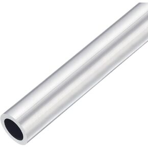TOP-VIGOR 1Pc 6063 Aluminum Round Tube, 4mm OD 3mm ID 300mm Length Seamless Aluminum Straight Tubing Pipe Tubing for Industry DIY Projects