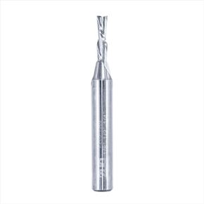 ZUQ | Down-Cut Spiral Router Bit | Z205-1302- 1/8" Dia, 1/2" Cutting Height, 1/4" Shank, Uncoated (Bright) Solid Carbide CNC Router Wood Bits Smooth Cut for All Types of Wood (1/8")