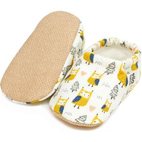 Ella Bonna Cotton Toddler Slippers Baby, Boys Slippers Non-Slip Soft Sole, Stay On Kids Slippers Girls, Baby Booties Socks, Slippers for Girls, Newborn Shoes, Rainbow, 0-6 Months