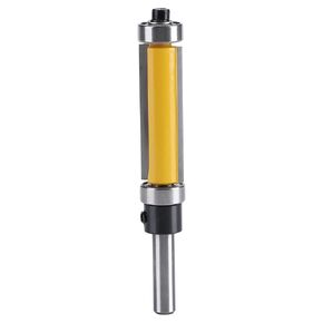 Flush Trim Router Bits Set, Cemented Carbide Top Bearing Flush Trim Bit Kit with Top and Bottom Bearing 1-1/2"H 1/4" Shank Woodworking Tool