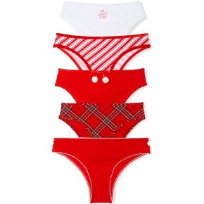 Victoria's Secret PINK Women's Cotton Cheeky Underwear, Minimal Coverage Panties for Women, Multi Pack (XS-XXL)