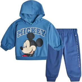Disney Baby Boys' Jogger Set - 2 Piece Mickey Mouse Pullover Hoodie and Jogger Pants for Baby Boys & Toddlers (Sizes: 12-24M)