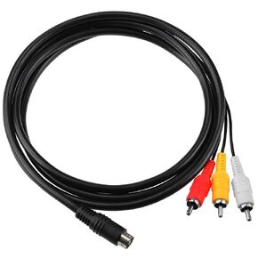 Mcbazel 1.8M Audio Video AV Cable RCA Connection Cord for Sega Mega Drive Genesis 2& 3