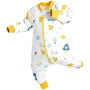 Organic Cotton Baby Open Leg Sleeping Sack with Removable Sleeves/Wearable Blanket
