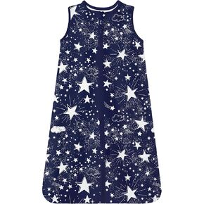TotAha Space Sleep Sack 0-6-12-24 Months, 0.5 TOG Summer Light Sleeping Sacks, Buttery Soft Sleep Bag with 2-way Safe Zipper
