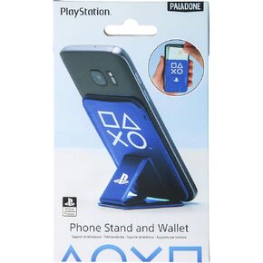 Paladone PlayStation Card Holder and Phone Stand - Adhesive Back - Mobile Phone Wallet Accessories for Gamers