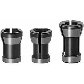 3 قطع تشكيلة تشاك (6 ملم 6.35 ملم، 8 ملم) مجموعة راوتر كوليت 6 ملم 6.35 ملم 8 ملم محول رؤوس تشاك للمثاقب والنقش والتشذيب آلة نحت جهاز التوجيه الكهربائي قاطع الطحن أداة النجارة in Kuwait