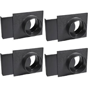 POWERTEC 70108-P4V 4 Inch Blast Gate for Dust Collector, Dust Collection Fittings – 4PK