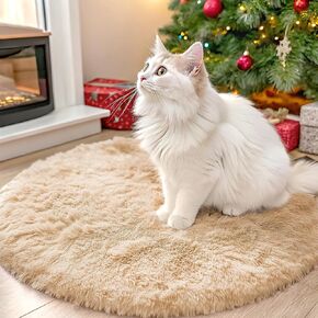 OLANLY Area Rugs for Living Room Bedroom, Machine Washable 4x5.9 Feet Soft Fluffy Shaggy Bedside Rug, Indoor Floor Carpet for Kids Girls and Boys, Dorms, Nursery Rooms, Home Decor Aesthetic, Grey
