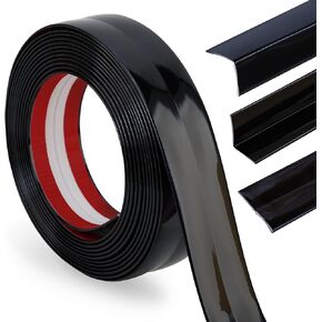 Peel and Stick Wall Molding Trim & Corner Guards & Caulk Strip, Multifunctional Protective Strip for Countertop Table Frame and Edge Decoration (Shiny Gold, 16.4 ft x 0.8 in)
