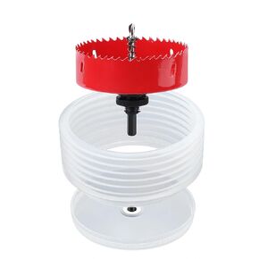 3 inch / 76mm Hole Saw with Dust Bowl HSS Bi-Metal Hole Drilling Cutter for Wood Boards Plastic and Thin Metal (3 inch / 76mm)