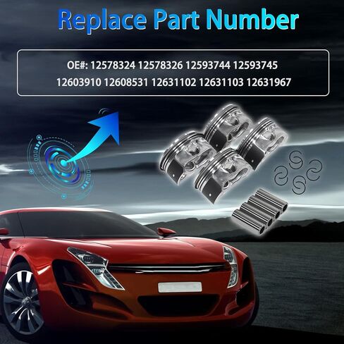 12654958 قضيب توصيل 4 قطع يناسب Chevy Cobalt 06-10/ Equinox 10-17 2.4L، 10-17 GMC Terrain 2.4L، 06-09 Pontiac G5/ G6، 07-10 Saturn Sky 2.4L Cyl استبدال OE 12654958 in Kuwait