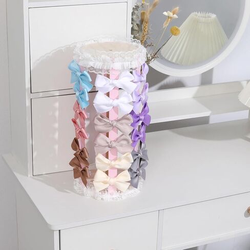 POVETIRE حامل القوس للفتيات فيونكات الشعر، منظم الشعر الوردي، مشابك الشعر، حامل تخزين، حامل إكسسوارات الشعر، ديكورات عرض الرف، غرفة الأطفال الصغار والفتيات in Kuwait