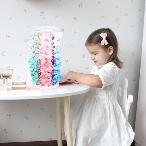 POVETIRE حامل القوس للفتيات فيونكات الشعر، منظم الشعر الوردي، مشابك الشعر، حامل تخزين، حامل إكسسوارات الشعر، ديكورات عرض الرف، غرفة الأطفال الصغار والفتيات in Kuwait