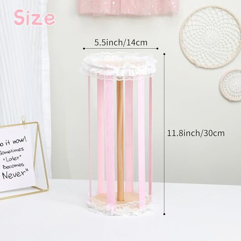 POVETIRE حامل القوس للفتيات فيونكات الشعر، منظم الشعر الوردي، مشابك الشعر، حامل تخزين، حامل إكسسوارات الشعر، ديكورات عرض الرف، غرفة الأطفال الصغار والفتيات in Kuwait