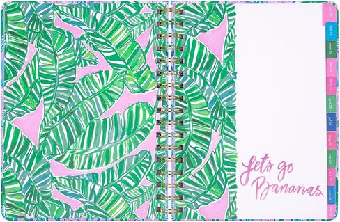 Lilly Pulitzer 17 Month Daily Planner August 2024 - December 2025, Weekly Agenda & Monthly Calendar, Stickers, Pockets, & Spiral Binding, Shell of a Good Time in Saudi Arabia
