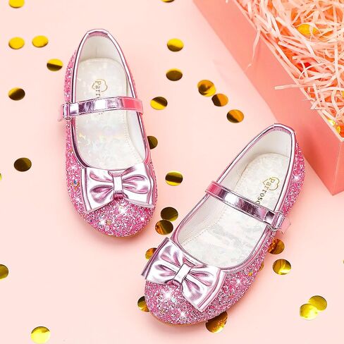 أحذية الفتيات الرسمية أحذية الأميرة أحذية الزهور للفتيات المسطحة وحفلات الزفاف والأطفال الصغار الصغار in Kuwait